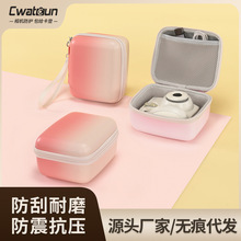 Cwatcun香港拍立得相机包便捷式卡片ccd收纳包微单数码硬壳盒防水