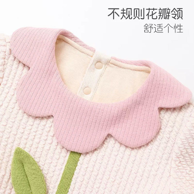 婴儿连体衣春秋装a类宝宝衣服幼儿连身衣女宝宝外穿长袖哈衣爬服