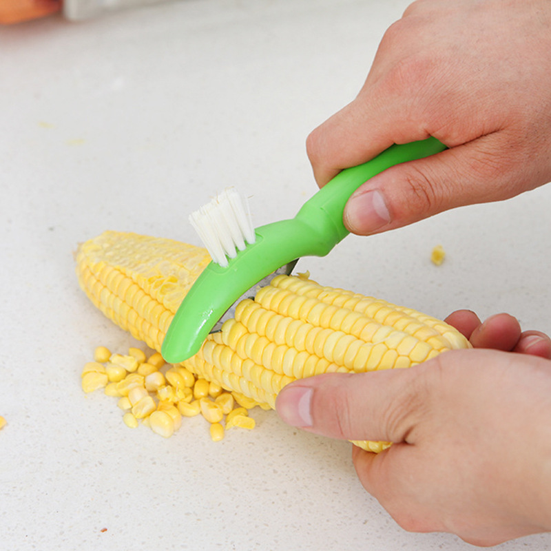 Two-in-One with Cleaning Brush Corn Planer Multi-Function Corn Peeler Corn Peeler Corn Device Thresher