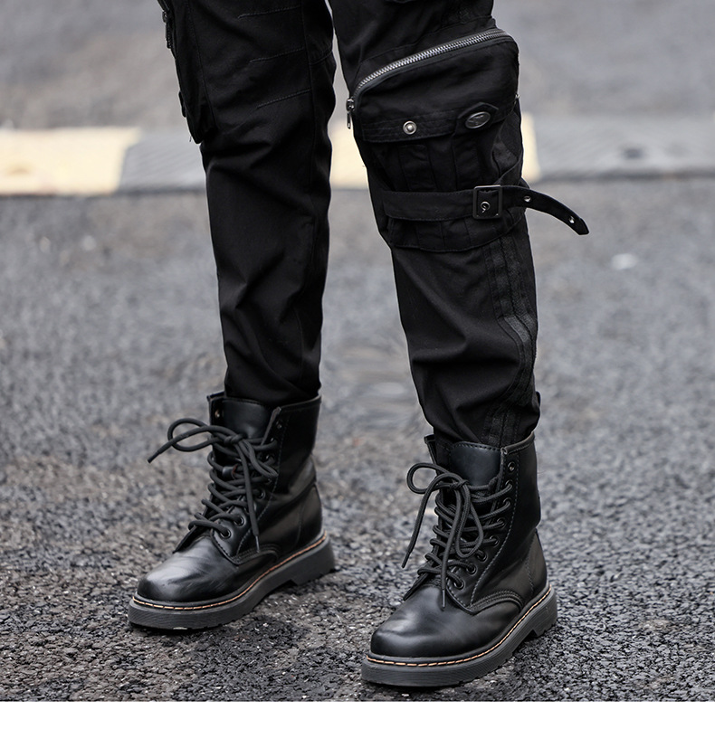 新款工装裤女帅气直筒迷彩裤宽松高腰显瘦休闲军长裤春秋季裤子潮