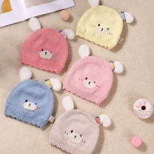 秋冬季韩版儿童百搭可爱造型新款小兔子针织帽