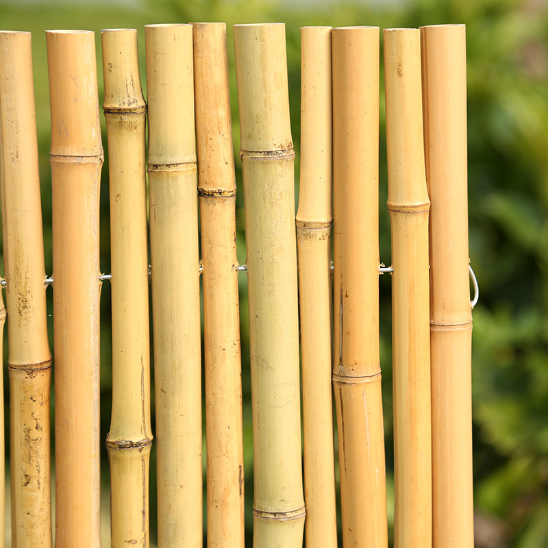 竹竿禅意围墙竹栅寺院围挡栅栏围栏竹枝户外竹编外围子围竹子日式