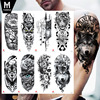 waterproof Tattoo sticker Manufactor goods in stock wholesale Symbol Totems animal Skull Arm Tattoo Sticker