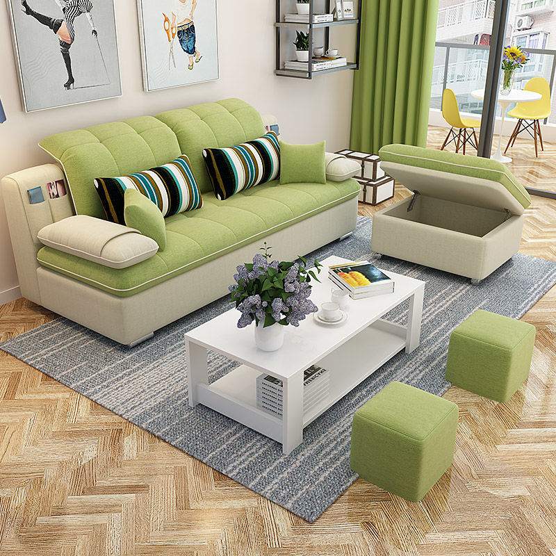 沙发组合布艺小户型简约现代客厅整装三人位可拆洗出租房简易批发