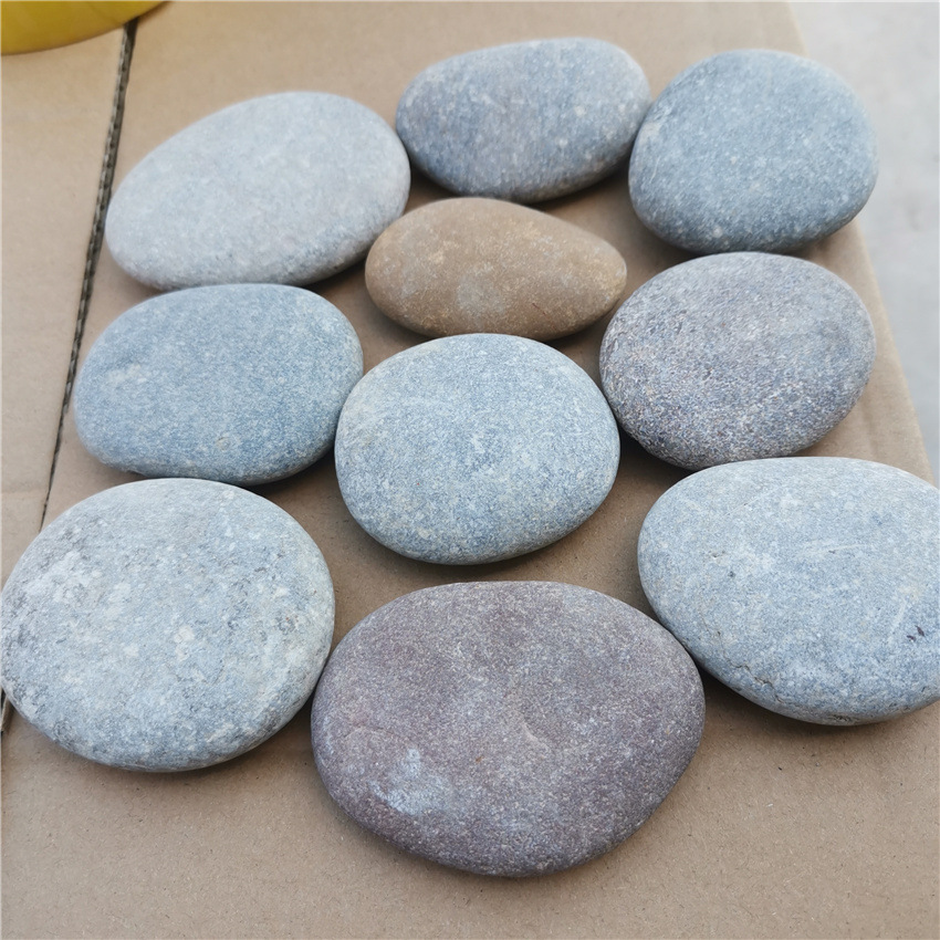 批发彩绘鹅卵石扁石头diy创意石手绘石 美术石手彩绘石绘画石