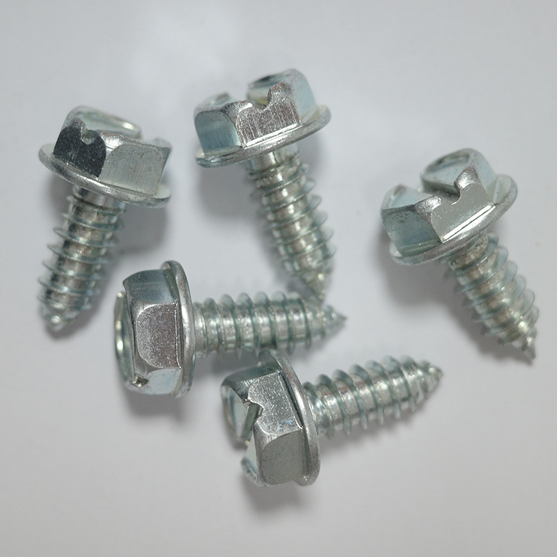 Factory Direct High-Strength Slotted Hexagon Screws Flange with Pad Self-Tapping Screws Surface Treatment