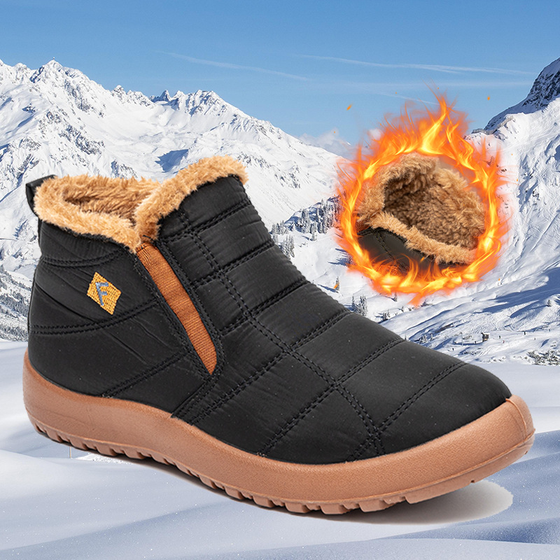 跨境新款冬季大码棉鞋女鞋加绒加厚保暖雪地靴男冬季鞋子高帮棉靴