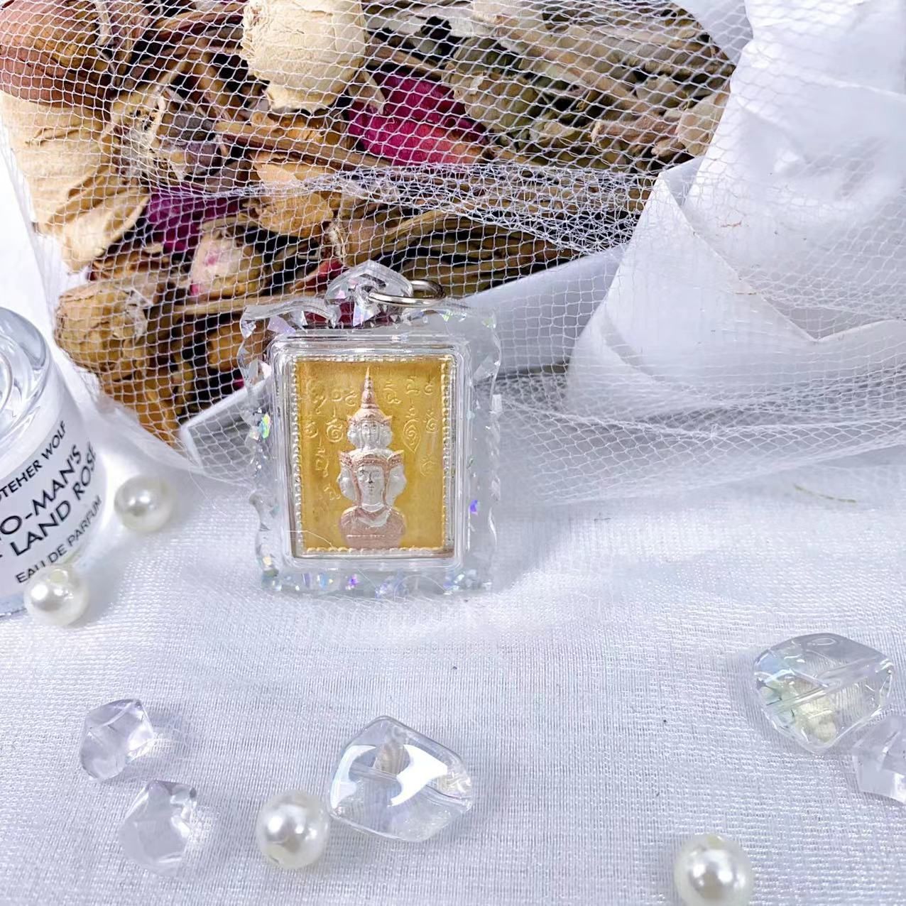 泰国佛牌 坤潘老师 2550泽度金 缤纷亚克力防水外壳 4648-阿里巴巴