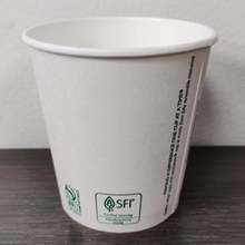 绿色纸杯 paper cup 无塑纸杯 PLA淋膜环保可降解定制一次性纸杯