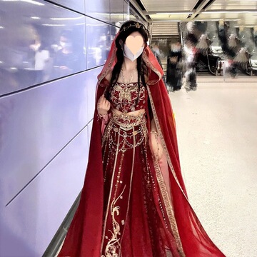 大漠公主异域风情舞台服装敦煌飞天绣花西域摄影国风汉服宫廷套装