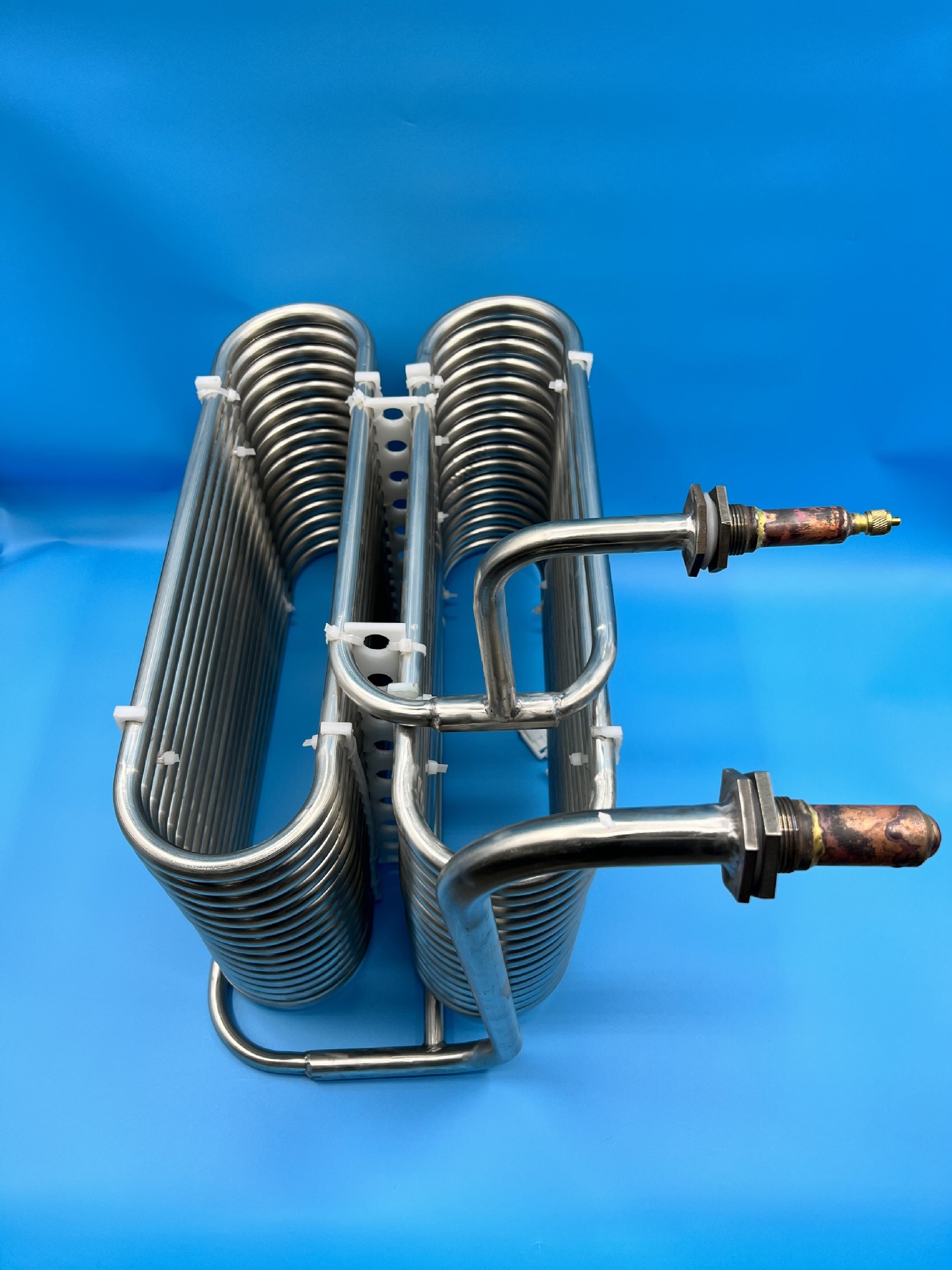 水冷不锈钢盘管蒸发器工业冷水机专用304 316l制冷盘管水箱2-60匹