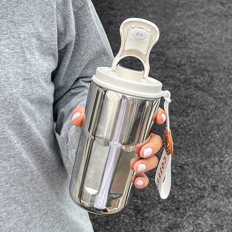 Vacuum Cup Women's New Water Cup Men's Good-looking Coffee Cup Portable Cup Office Summer Thermos Bottle