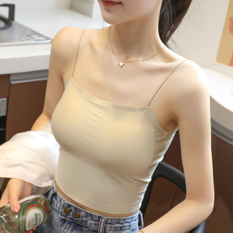 小吊带打底背心抹胸内衣女新款冰丝美背裸裹胸上衣内搭百搭薄款