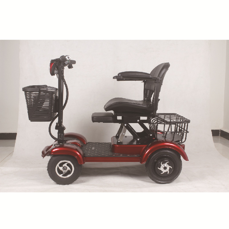 健步老年人四轮电动代步车智能残疾人电瓶车家用接送孩子可进电梯