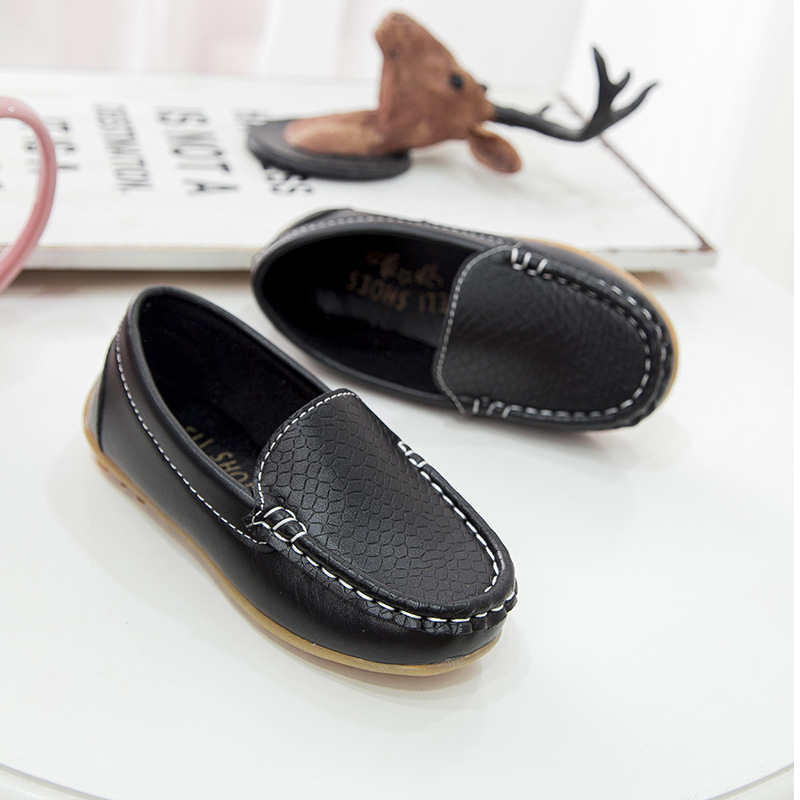 Foreign Trade Children's Leather Shoes Parent-Child Peas Shoes Boys and Girls Pumps Princess Dance Performance Shoes Baby Korean Casual Shoes