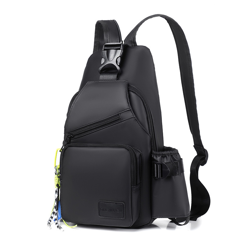 Cross-Border 2022 New Anti-Breaking Derm Chest Bag Men's Messenger Bag Small Casual Multi-Functional Fashion Single-Shoulder Bag