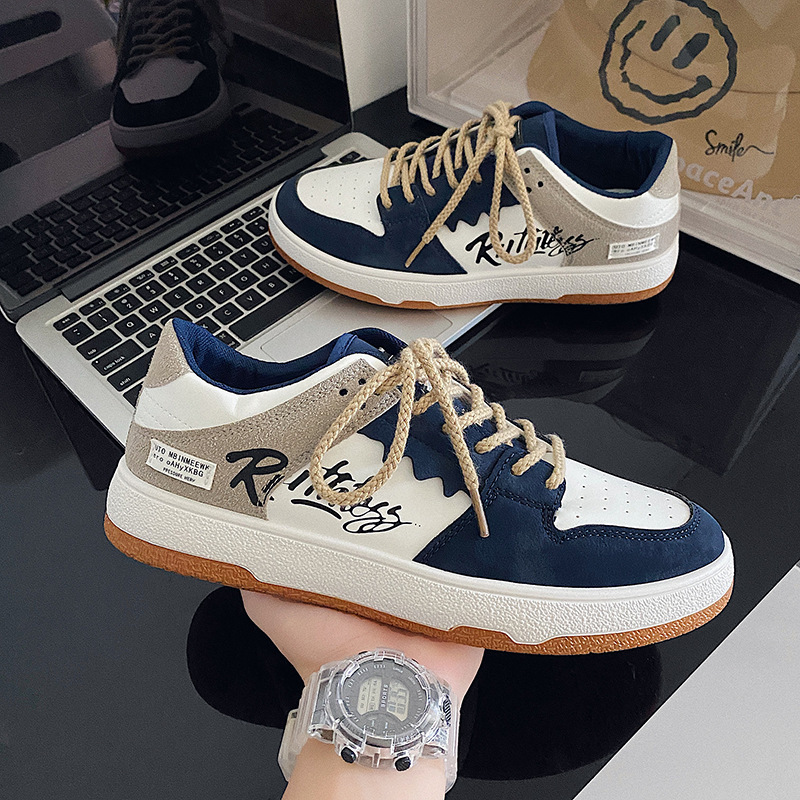 Men's Shoes 2022 New Niche Original Design Board Shoes Ins Fashion Brand Boys All-Matching Trendy Sports Casual Shoes