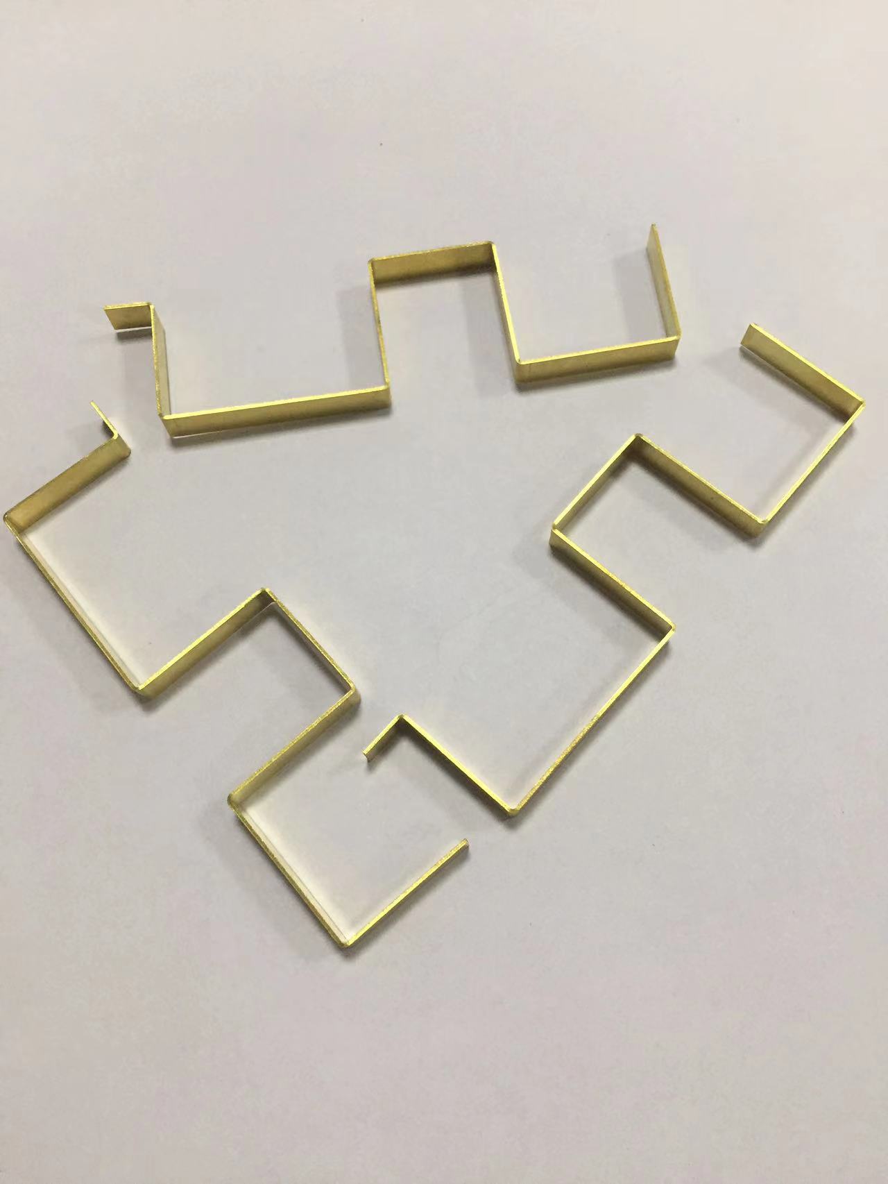 金属弹片厂家高档插头铜片插头插脚 五金铜插片 接插件连接器