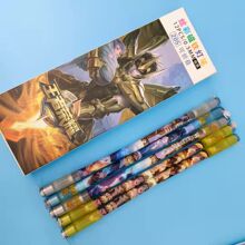 王者荣耀周边炫彩魔力双头可折叠带灯转转笔高颜值中性笔ins帅气酷炫