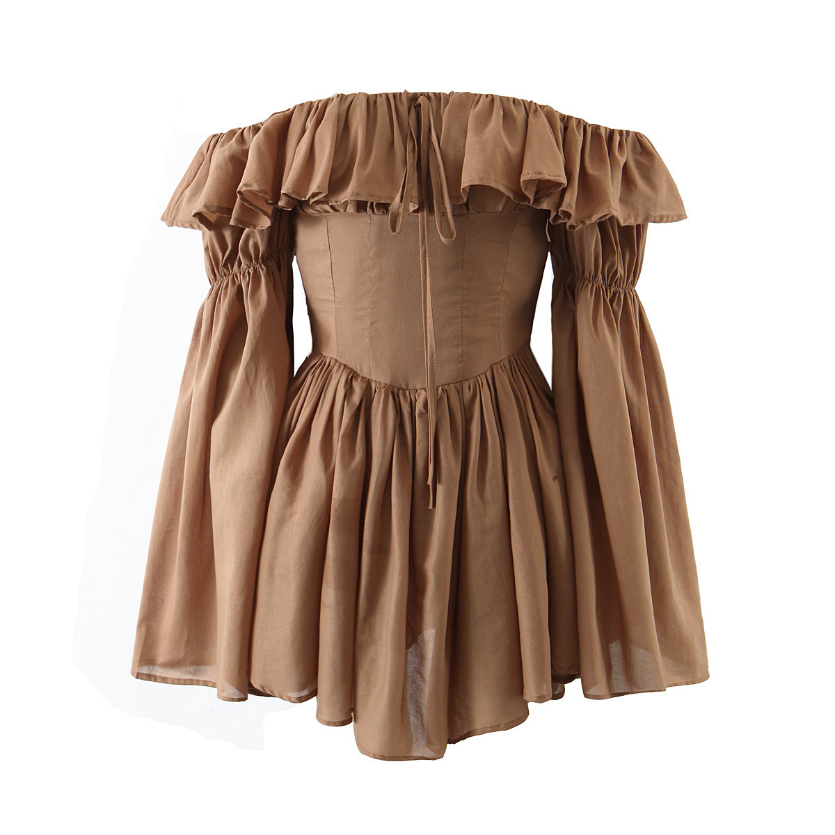 女装春装荷叶边图片