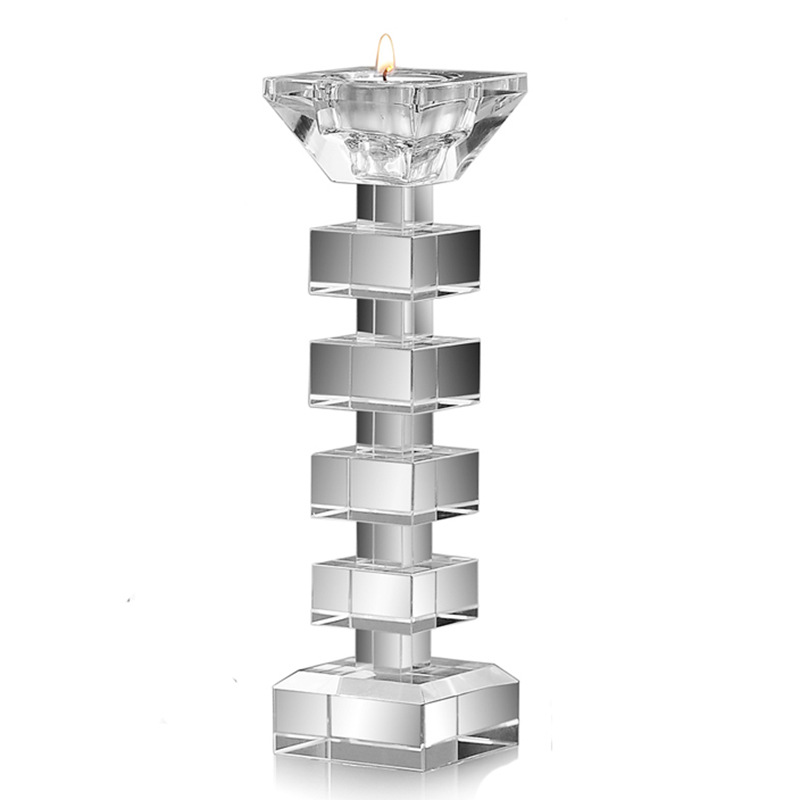 European-Style Single-Head Dual-Use Crystal Candle Holder Modern Home Ornament Model Room Soft Decoration More than Wedding Decoration Free Shipping