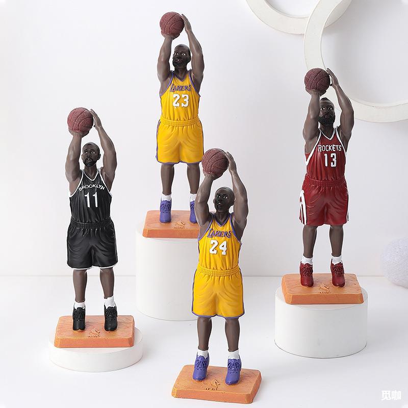 nba篮球球星科比手办纪念品詹姆斯哈登公仔人偶装饰摆件学生礼物