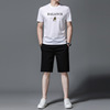 2022 summer motion suit T-shirts Short sleeved T-shirt Middle-aged and young trousers shorts Two piece set man leisure time suit