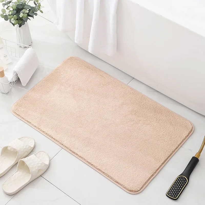 Cashmere-like Thickened Bathroom Absorbent Floor Mat Bathroom Non-Slip Floor Mat Door Mat Bedroom Living Room Entrance Carpet
