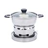 Hot Pot stainless steel thickening liquid solid Alcohol stove Small hot pot Soup pot student dormitory outdoors alcohol