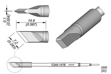 西班牙 JBC C245-157E 延长寿命刀型烙铁头- C245-157E