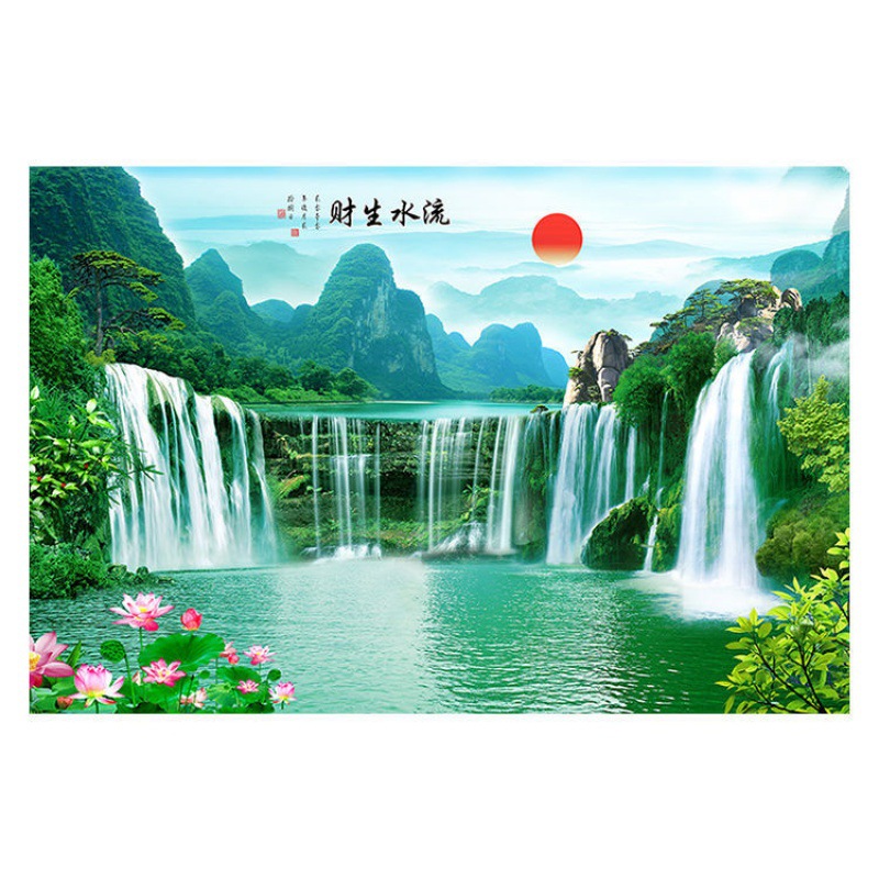 18成交3件相似参谋花开富贵装饰画牡丹国画挂画招财风水镇宅客厅中式