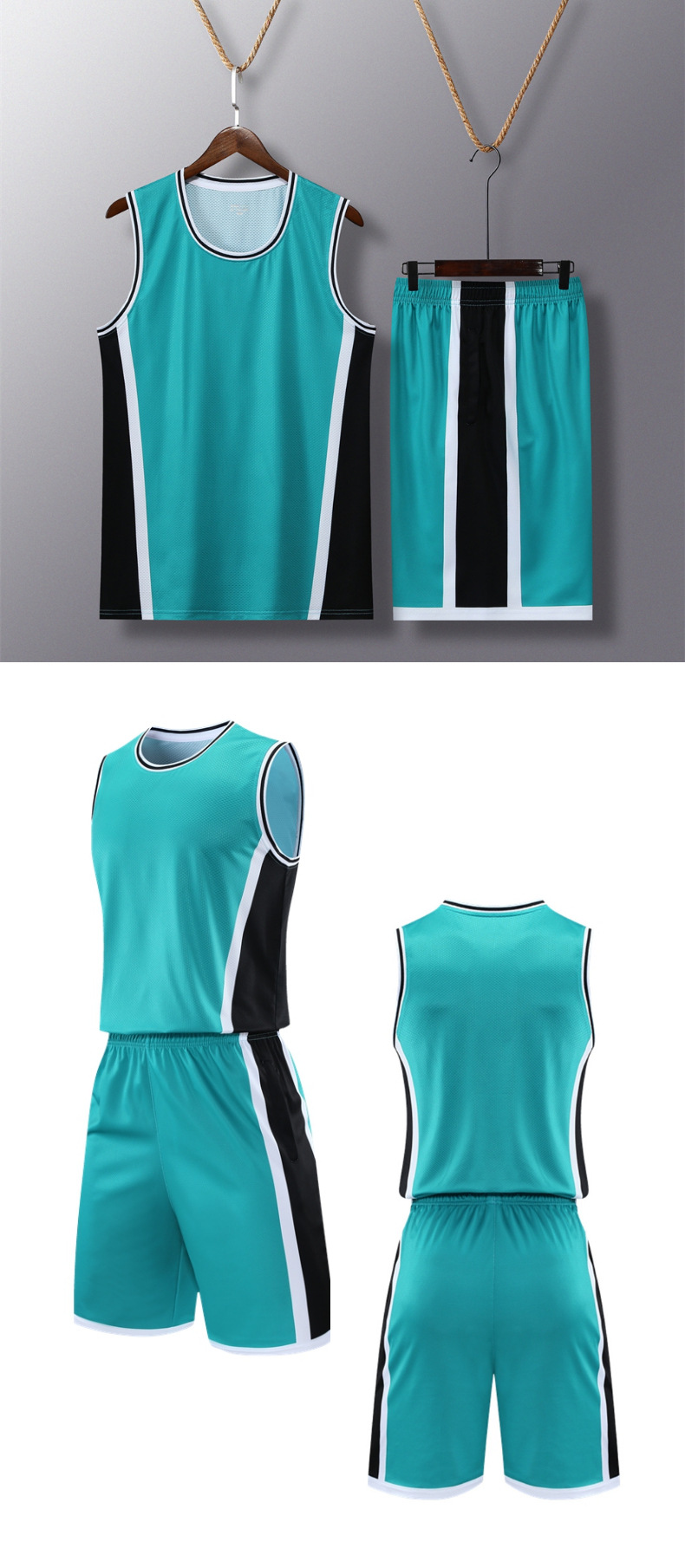 主客场篮球服套装男队服学生团队比赛训练服背心印字儿童美式球衣