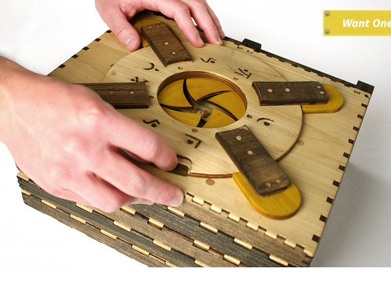 gm同款达芬奇密码书木质puzzle解密玩具codex silenda盒十级难度