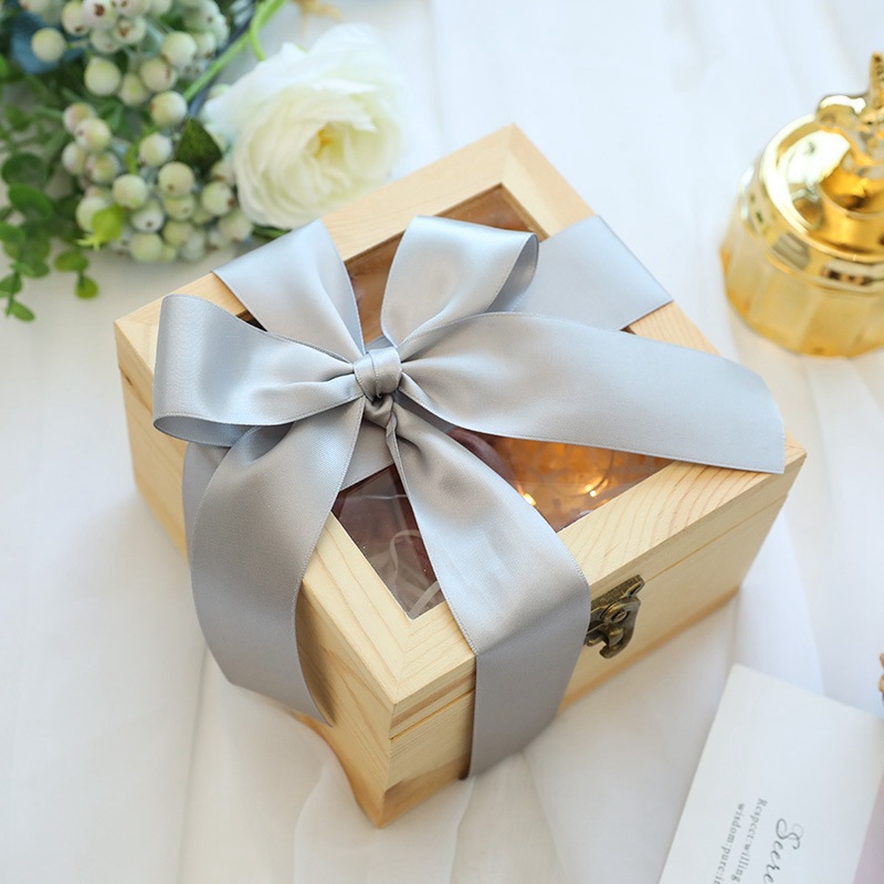 实木礼品盒子结婚伴娘伴手礼盒子节日礼品生日礼物木质包装盒批发