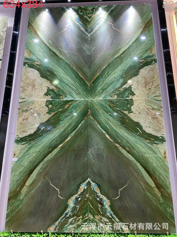 天然巴西奢石敦煌壁画大理石板材玄关背景餐桌茶几边几洗手吧岛台