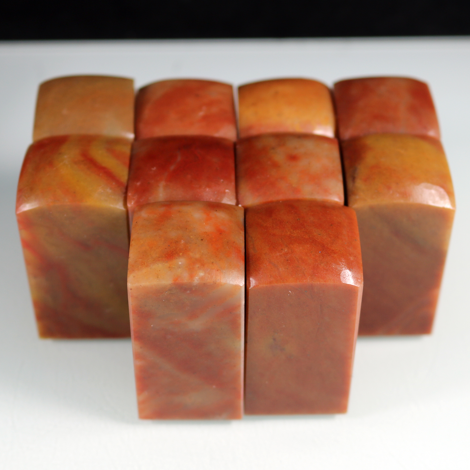 寿山浙江红石挂印圆头篆刻石料印章姓名刻字规格印石章料送礼书画