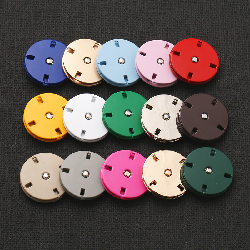 Female Buckle Buckle Overcoat and Trench Coat Hand Sewing Button Invisible Anti-Exposure Buckle round Snap Button Color Metal Snap Button