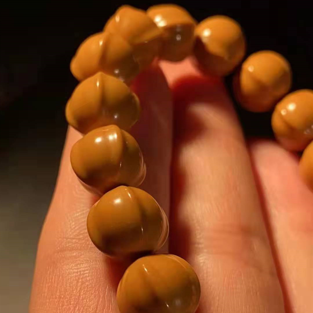 土豪猴头凤羽猴头核桃单圈文玩猴头108长串猴头手串 大量批发