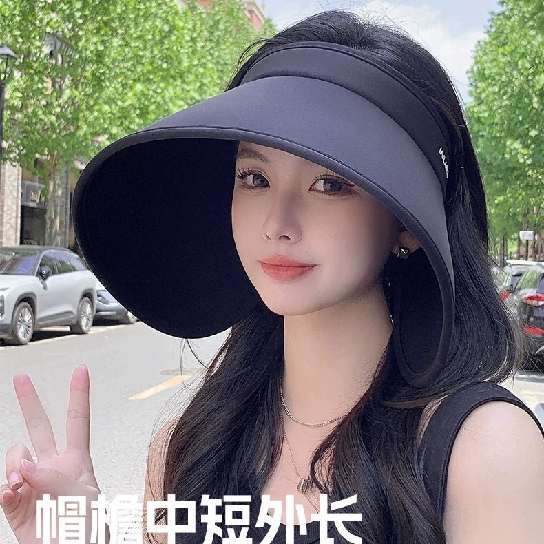 韩版环绕式全脸防晒帽女2024夏季新款防紫外宽詹女士遮阳帽批发