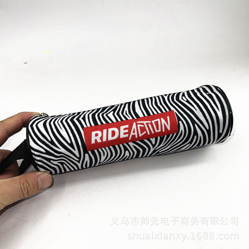 Factory Customized Creative Cylinder Pencil Case Coin Purse Oxford Cloth Cosmetics Storage Bag Printed Logo