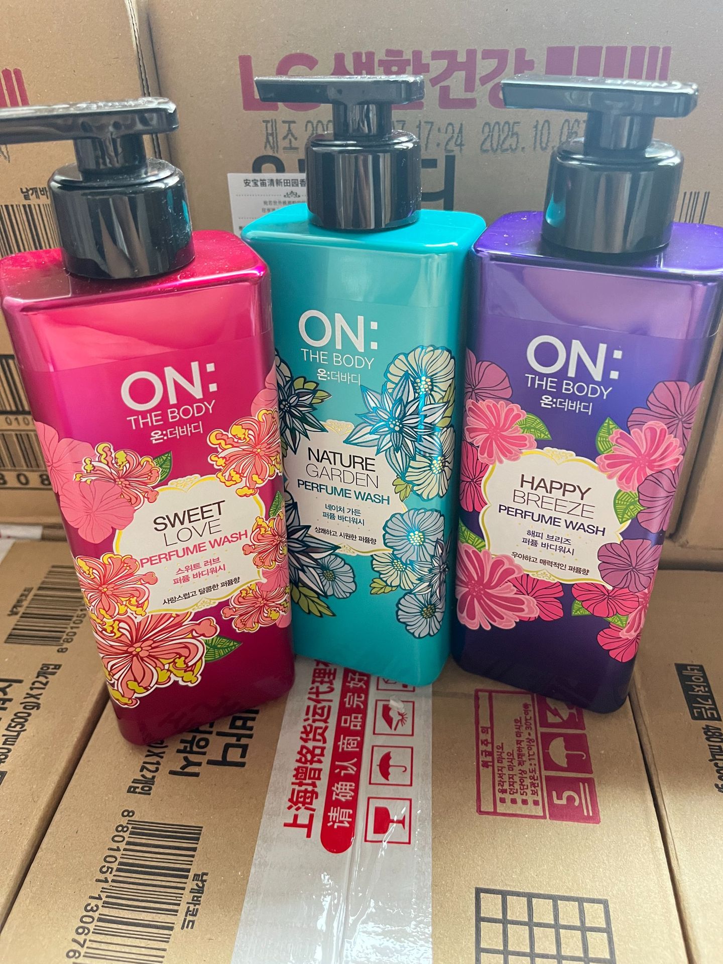 一件代发韩国进口lg旗下品牌安宝笛身体沐浴露500g露