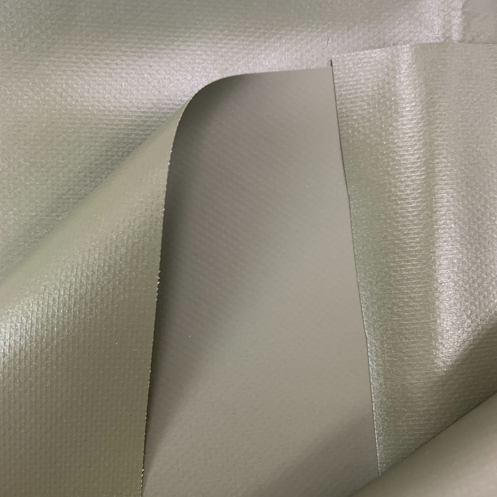 阻燃耐酸碱绿色pvc夹网布 乙烯基面料