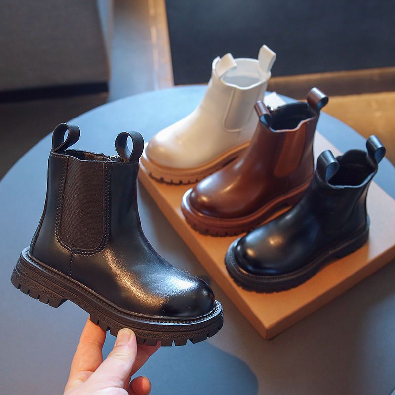 童鞋男童女童马丁靴雪地靴中筒靴切尔西短靴秋冬季软底软面单靴