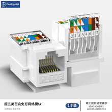 赞牌免打网口模块网络模块超五类百兆模块电脑模块信息模块CAT5