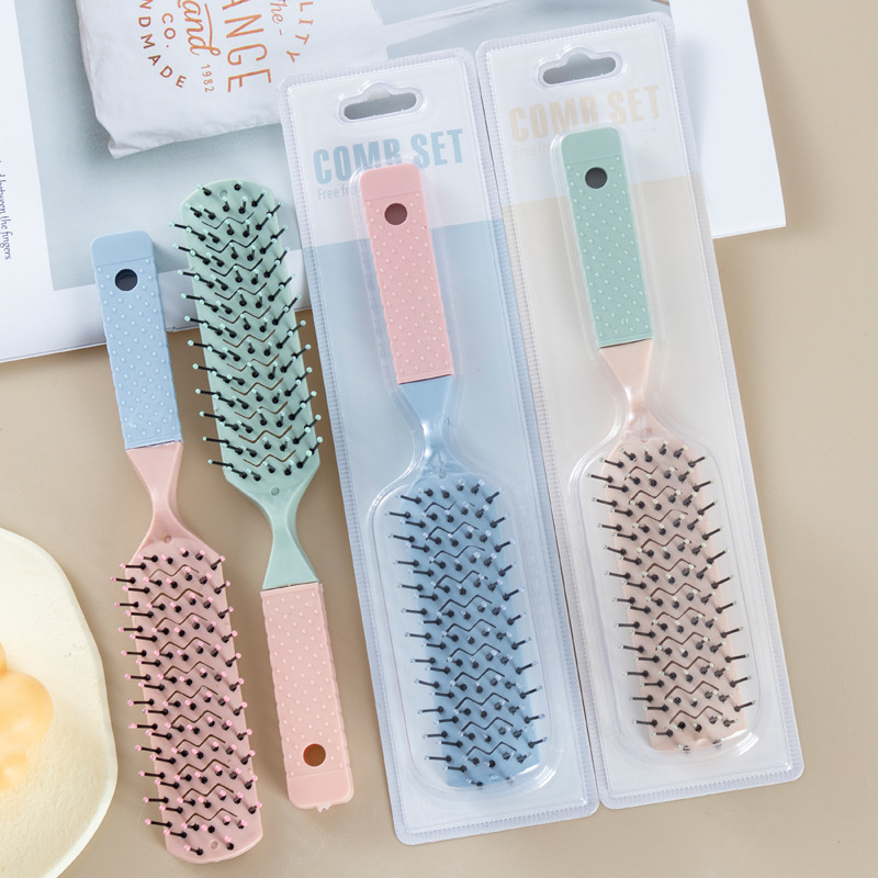 Macaron Series Macaron 003 Flat Comb Hairdressing Comb Massage Comb Air Cushion Comb Straight Comb