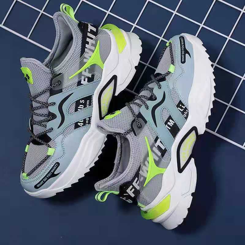 2023 New Breathable Casual Pumps Men's Sneaker Running Shoes Spring Men's Mesh Flyknit Trendy Shoes Men's Shoes