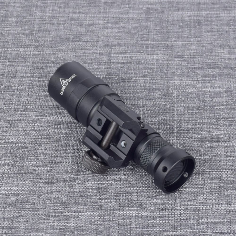 m300b led 战术强光手电筒 头盔户外照明手电双控 m300带鼠尾开关