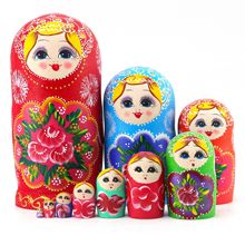 中国风特色俄罗斯套娃10层风干椴木 木质套娃儿童益智玩具摆件
