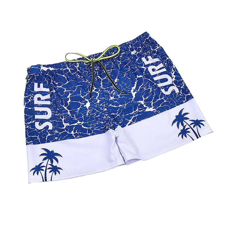 Floral Men's Swimming Trunks Shorts Suit plus-Sized plus Size Beach Men's Swimsuit Boxers Bikini Quick-Drying