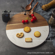 厂家相思木大理石菜板 创意食物水果盘芝士板 酒店餐厨西餐托盘